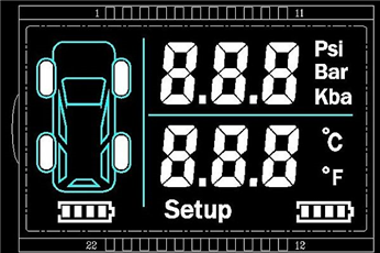 FSTN-full transparent LCD screen